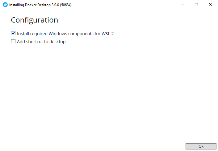 Docker install, step 1