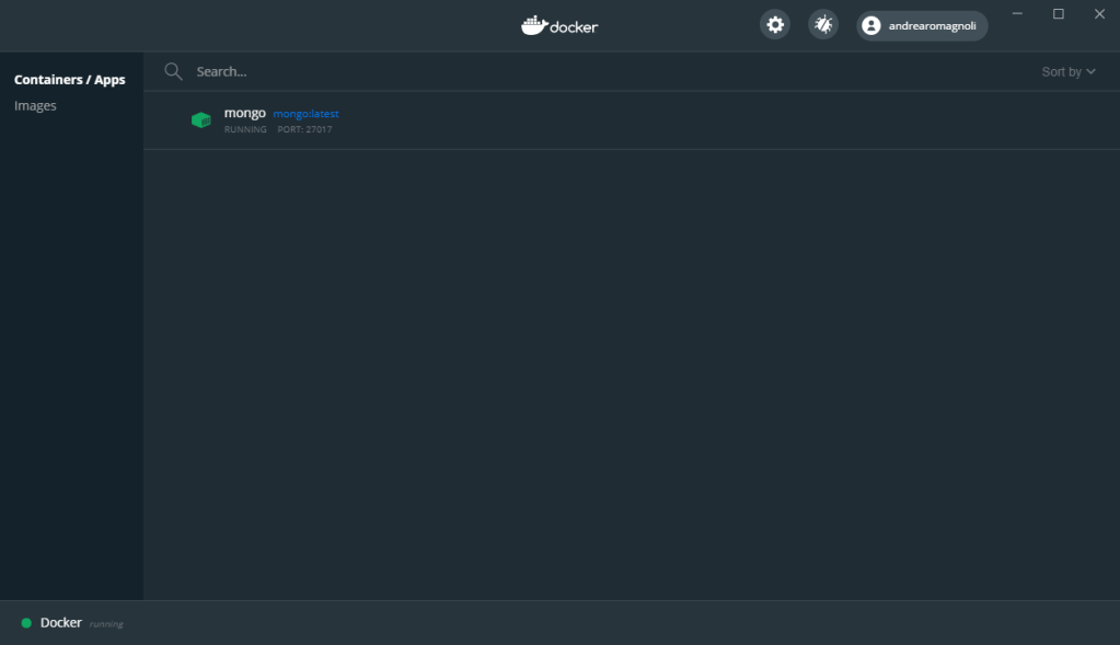 Docker install, step 7